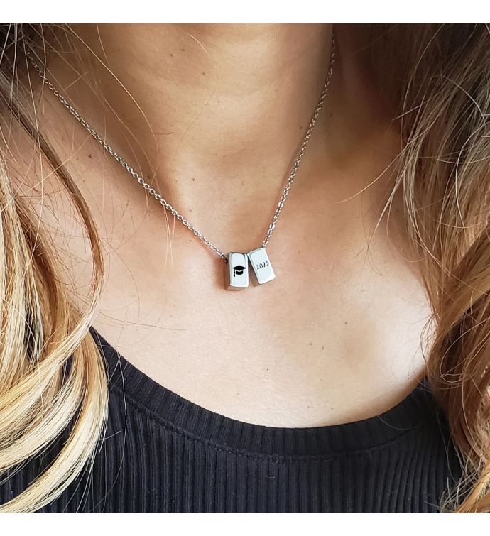 Anavia Double See You Cube Class Of 2020 Pendant Necklace